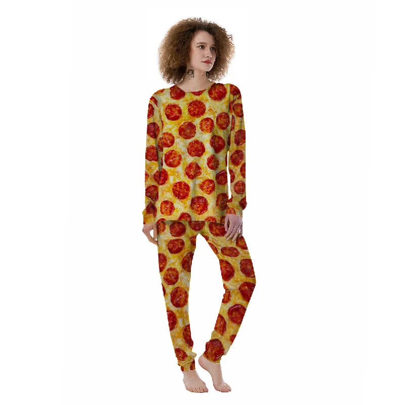 Pizza Pepperoni Print Women's Pajamas Couple pajama sets