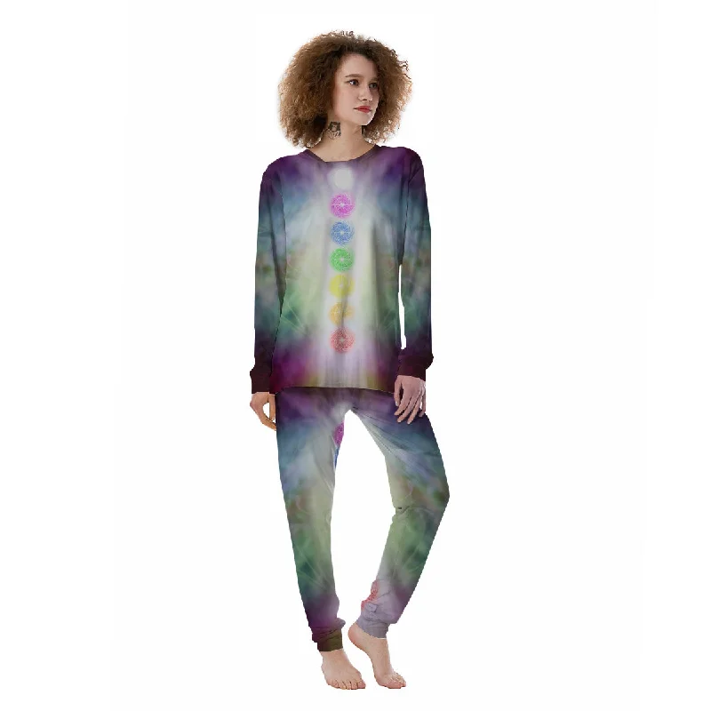 The Seven Chakras And Reiki Print Women's Pajamas Target pajama sets