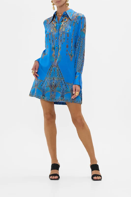 MINI SHIRT DRESS ARCHIVAL REVIVAL Boho Style Robe