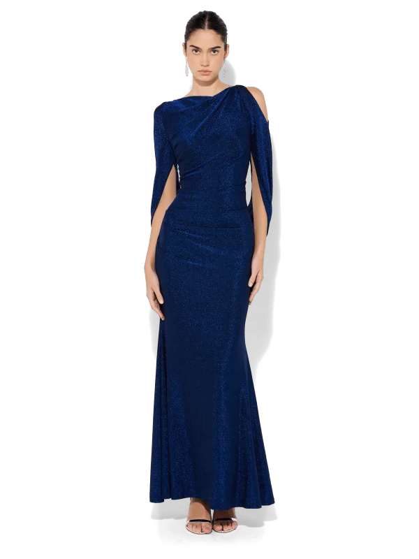 Peta Sapphire Lurex Gown Soft Cotton Gown