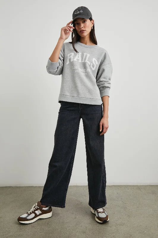 ANNIVERSARY SWEATSHIRT - HEATHER GREY Minimalist sweaters