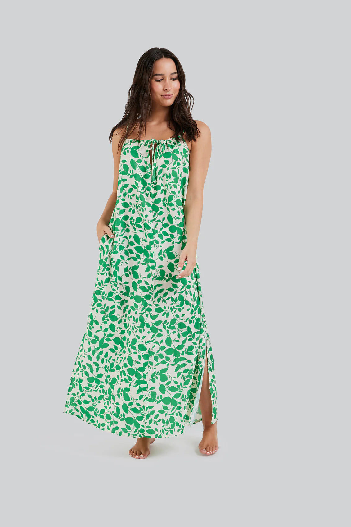 FIG Amalfi Maxi Dress, Style #OMK17222-O Lightweight maxi dresses for hot weather