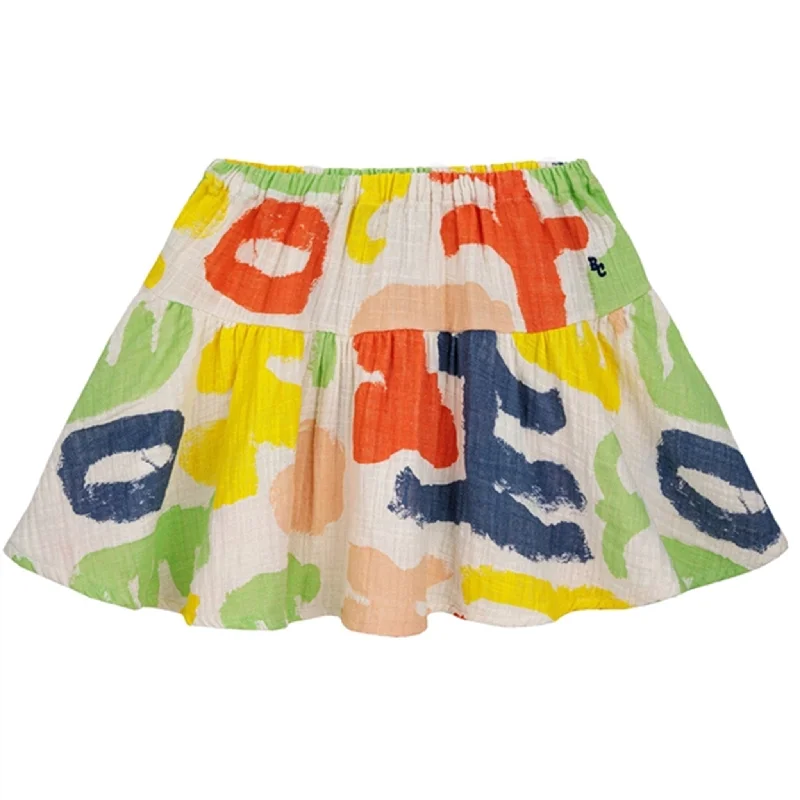 Bobo Choses Carnival All Over Woven Skirt Mini Offwhite Printed Mini Skirt