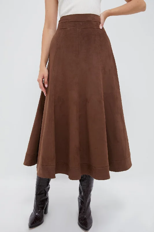 Chocolate Suede Brynn Skirt Club unclassified skirts