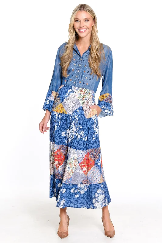 Blue Floral Tiered Maxi Dress Zara maxi dresses