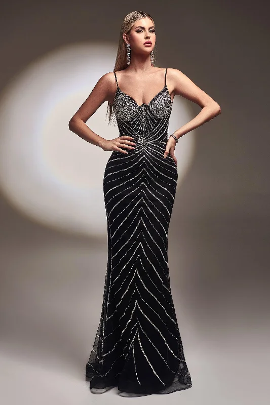 Cinderella Divine CR866 Sparkling Long Evening Gown Must-have party dresses for this season