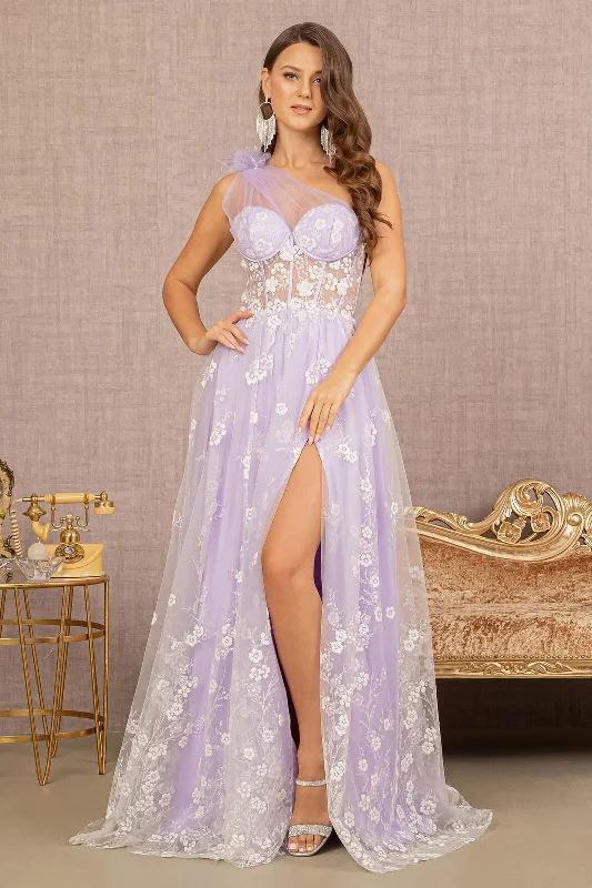 Long One Shoulder Prom Gown Expensive party dresses