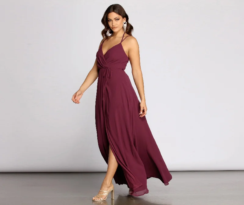 Rylie Chiffon Stylish A-Line Gown Glamorous party dresses