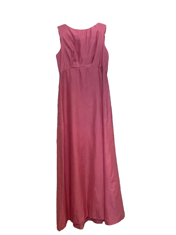 1960's Bubblegum Pink Raw Silk Gown by Ira Curtis Bodycon unclassified dresses