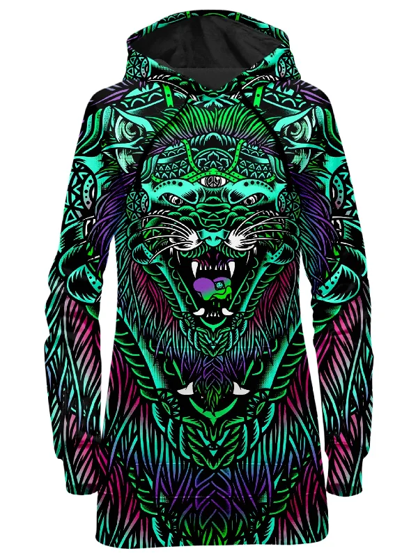 Acid Tiger Hoodie Dress Bold pattern unclassified dresses