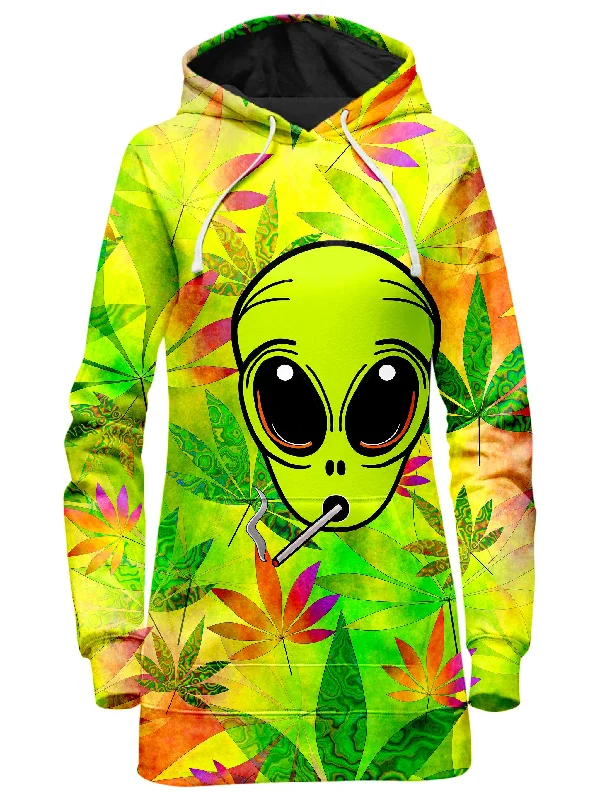 Alien Weed Hoodie Dress Minimalist unclassified dresses