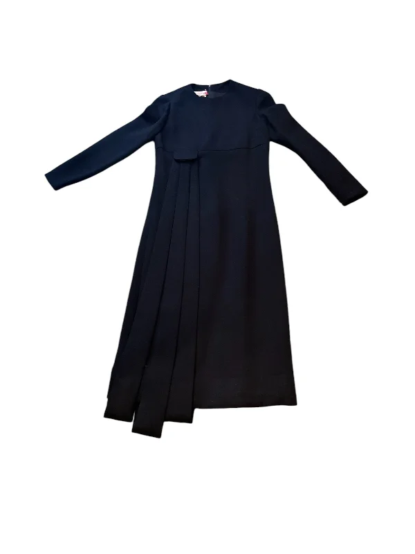 Black Maisonet NM Solid Wool Casual chic unclassified dresses