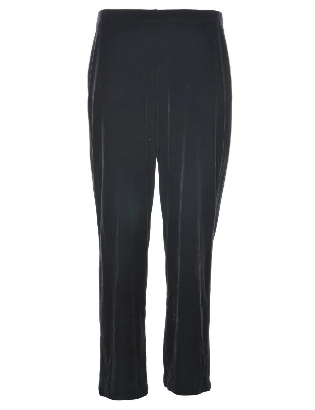 Black Velvet Trousers - W28 L27 Backless unclassified dresses