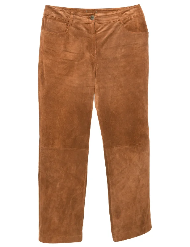 Brown Suede Trousers - W30 L28 Winter unclassified dresses