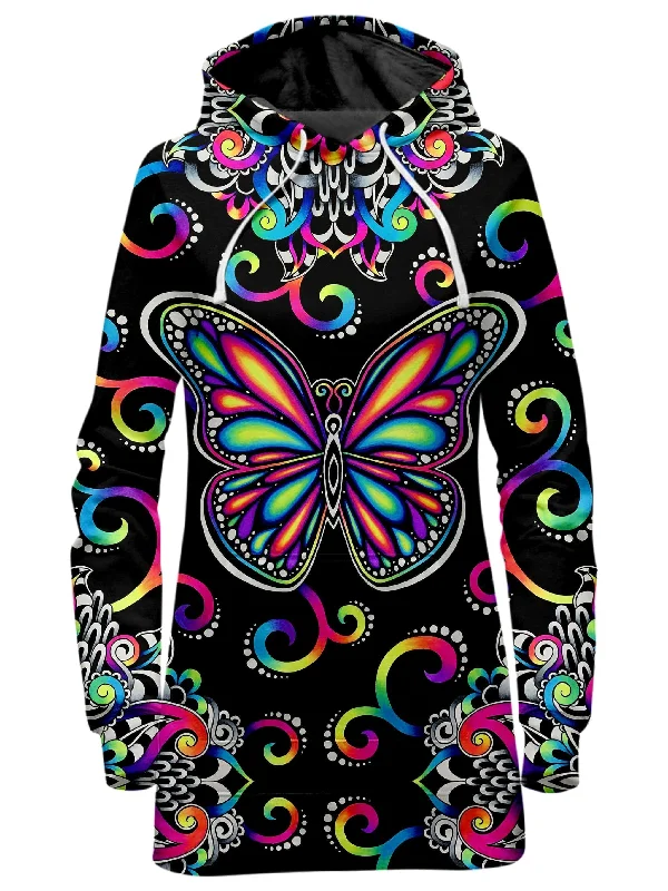 Butterfly Vibez Hoodie Dress Smocked unclassified dresses