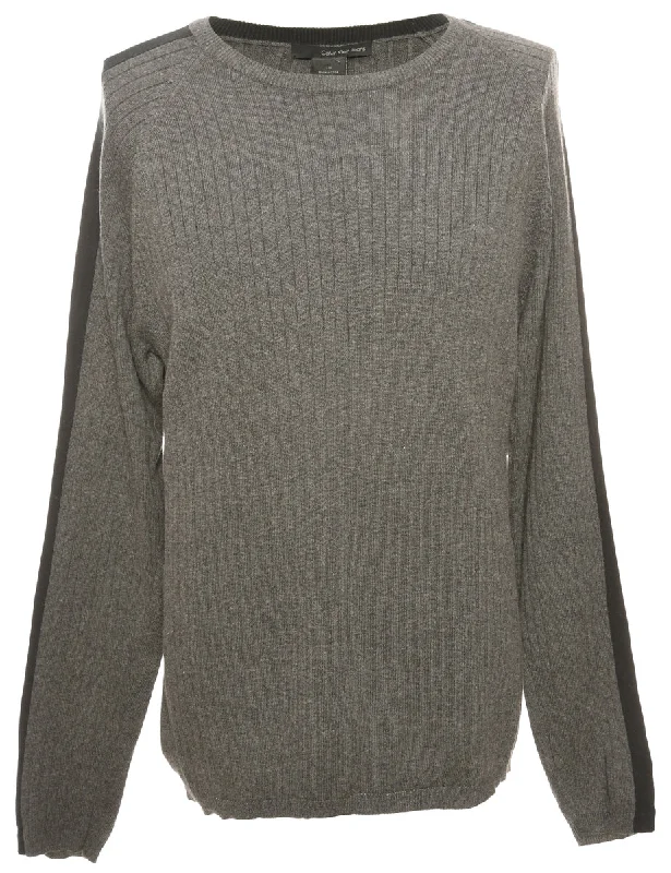 Calvin Klein Grey Jumper - L Earthy tone unclassified dresses