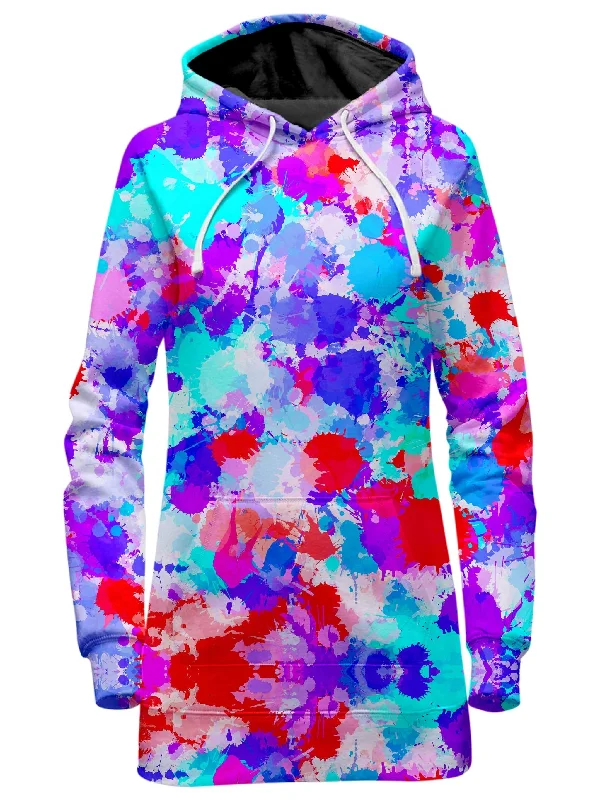 Cherry Frost Paint Splatter Hoodie Dress Graduation unclassified dresses