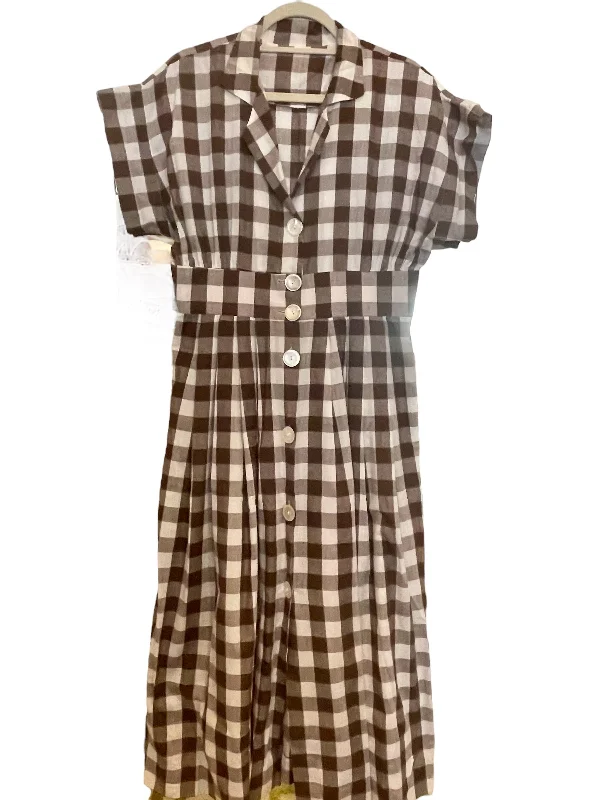 Cotton Gingham Dress Velvet unclassified dresses