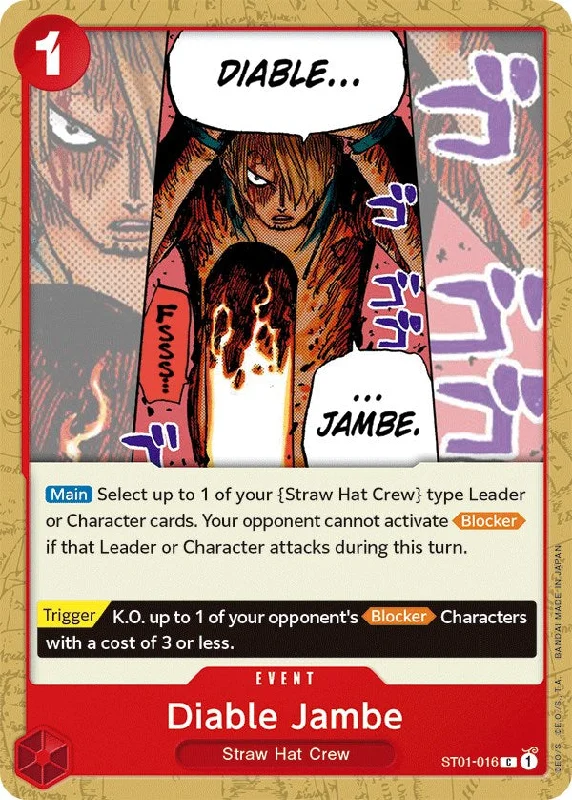 Diable Jambe [Starter Deck: Straw Hat Crew] Polka dot unclassified dresses