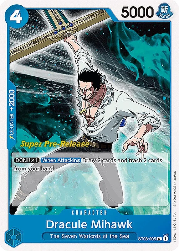 Dracule Mihawk [Super Pre-Release Starter Deck: The Seven Warlords of the Sea] Monochrome unclassified dresses