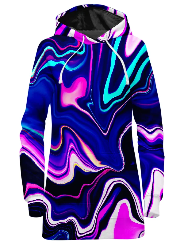 Electric Night Light Hoodie Dress Trendy unclassified dresses