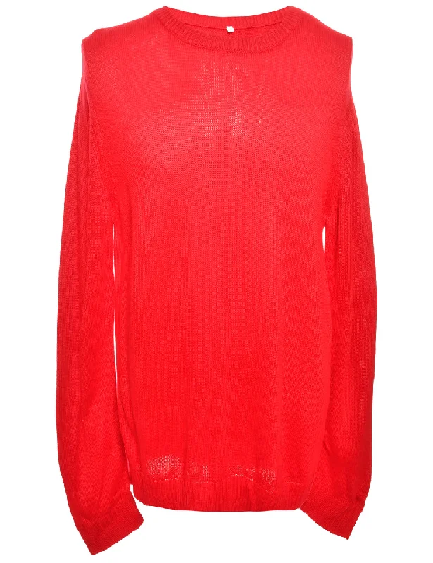 Fine Knit Red Jumper - XXL Petite unclassified dresses