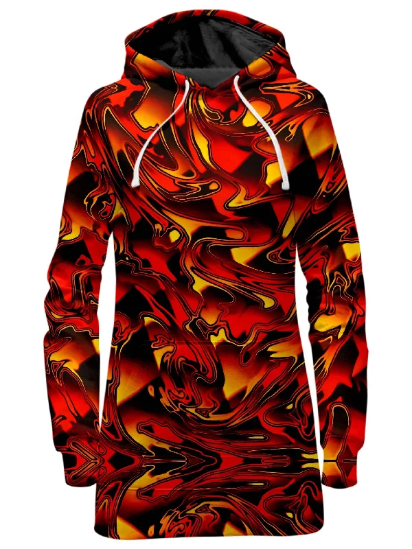 Fire Chromatic Melt Hoodie Dress Smocked unclassified dresses