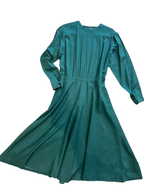 Forest Green Silk Dress High-end unclassified dresses