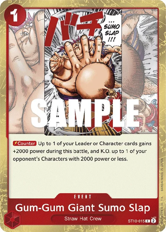 Gum-Gum Giant Sumo Slap [Ultimate Deck - The Three Captains] Summer unclassified dresses