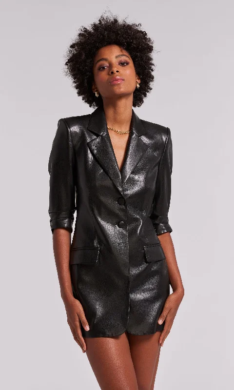 Trina Vegan Leather Blazer Dress A-line unclassified dresses