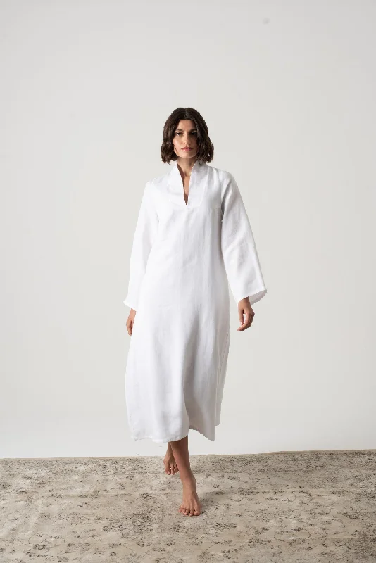 Alarik Linen Kaftan White Anniversary unclassified dresses