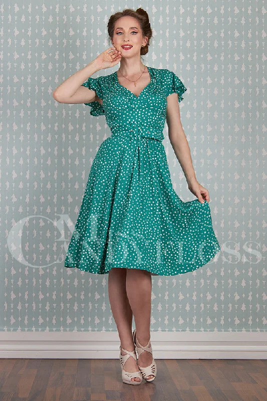 Hestia-Tiffany Embrace 1940's Polka Dress - Miss Candyfloss Soft fabric unclassified dresses