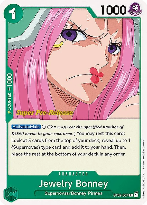 Jewelry Bonney [Super Pre-Release Starter Deck: Worst Generation] Ruffled unclassified dresses