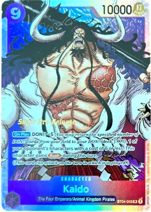 Kaido (001) [Super Pre-Release Starter Deck: Animal Kingdom Pirates] Flowy unclassified dresses