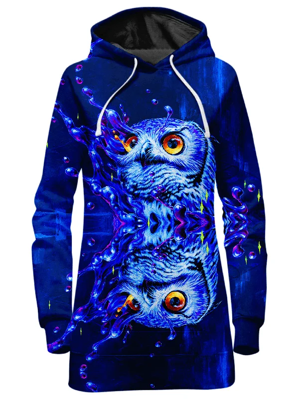 Lucid Owl Hoodie Dress Smocked unclassified dresses