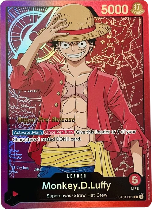 Monkey.D.Luffy (001) [Super Pre-Release Starter Deck: Straw Hat Crew] Unique unclassified dresses