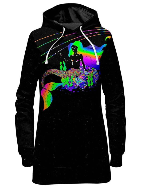 Neon Mermaid Hoodie Dress Sexy unclassified dresses