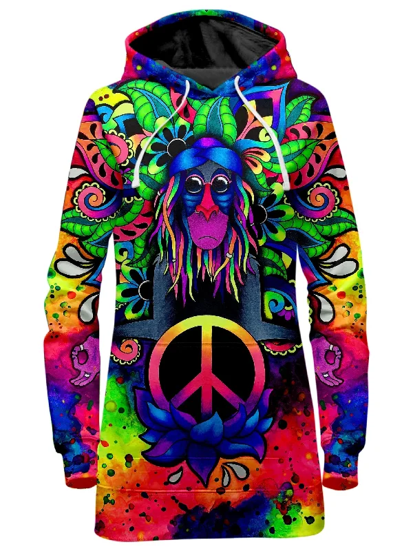 Peace Rafiki Hoodie Dress Long sleeve unclassified dresses