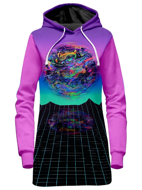 Psychedelic Outrun Hoodie Dress Winter unclassified dresses