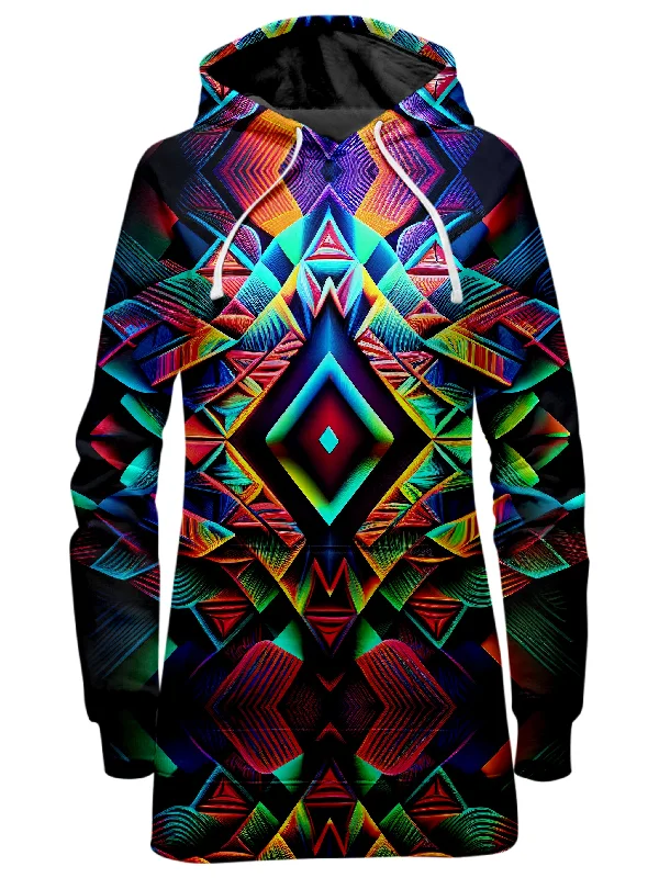 Psychedelic Tribal Hoodie Dress Festival unclassified dresses