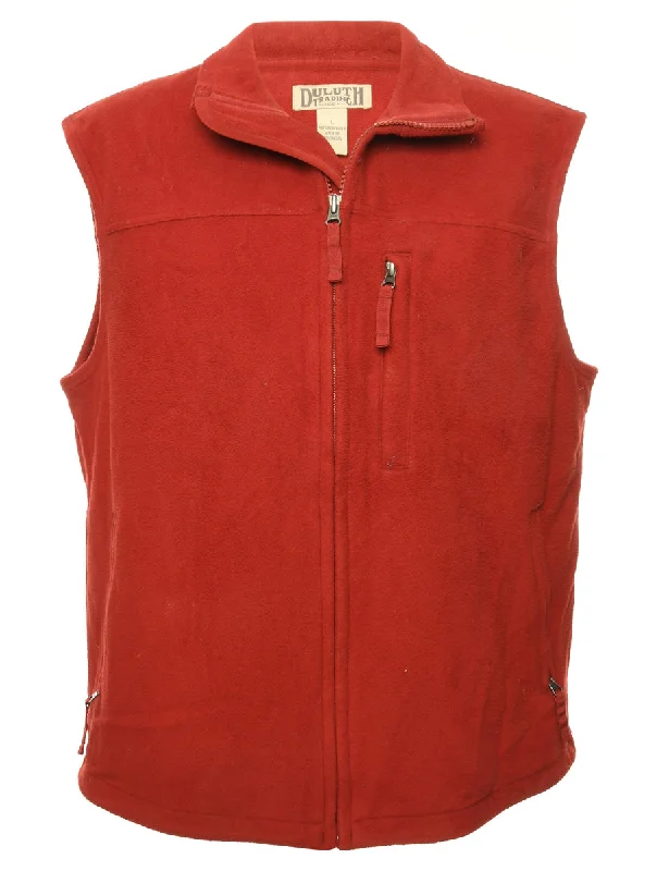 Red Fleece Vest - L Formal unclassified dresses