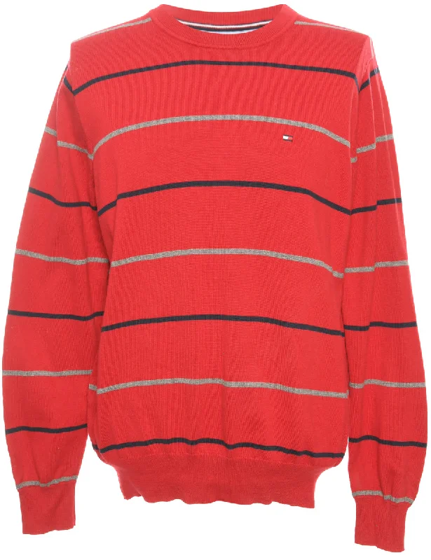 Red Tommy Hilfiger Jumper - M A-line unclassified dresses