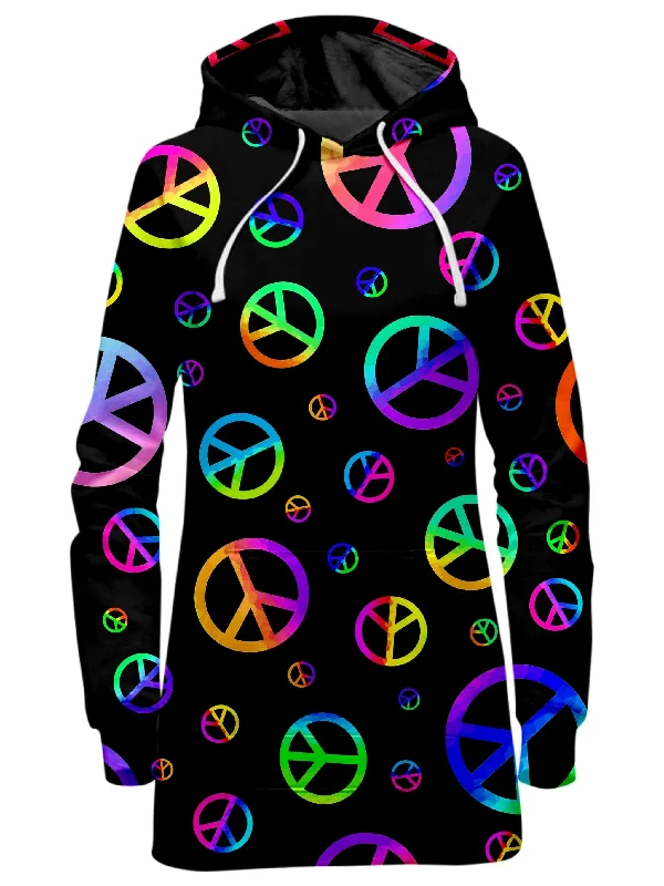 Signs of Peace Hoodie Dress Party unclassified dresses