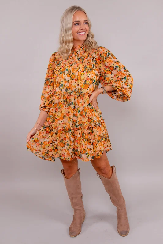 Sunkissed Blooms Dress Comfortable unclassified dresses