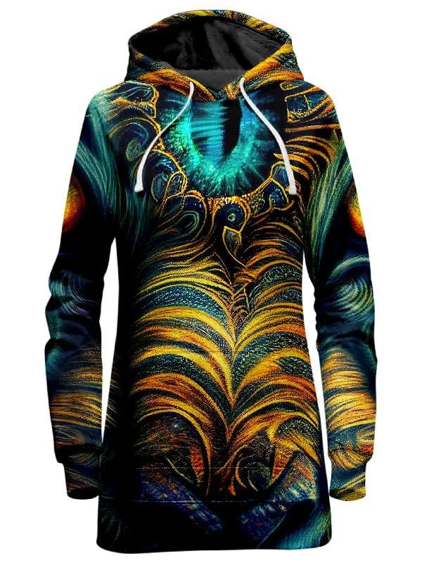 Tiger Eyes Psychedelic Hoodie Dress Lounge unclassified dresses