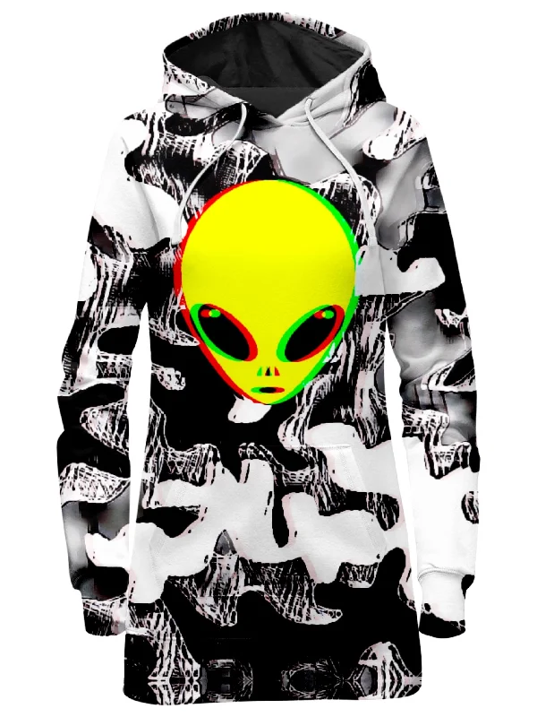 Trippy Alien Hoodie Dress Lace unclassified dresses