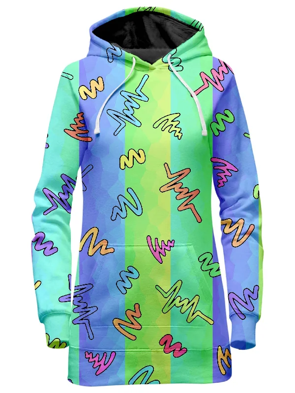 Trippy Doodles Hoodie Dress Office unclassified dresses