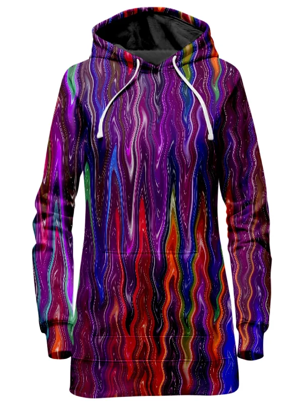 Trippy Vibes Hoodie Dress Satin unclassified dresses