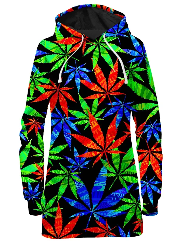 Weed Hoodie Dress Long sleeve unclassified dresses