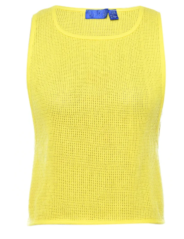 Yellow Vest - S Denim unclassified dresses